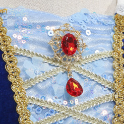 Enchanting Yellow and Black Princess Dress for Little Girls