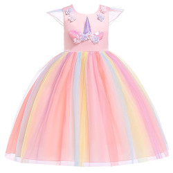 Enchanting Unicorn Princess Dress for Little Girls