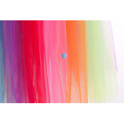 Enchanting Rainbow Colors Royal Dress Design for Girls