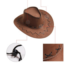 Ride in Style: Light Brown 'Cowboy' Carnival Hat for Adults
