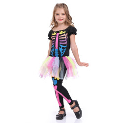 Skeleton Costume for Girls – Halloween Outfit