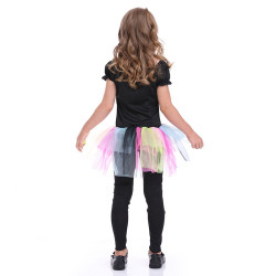 Krāsains skeleta kostīms meitenēm