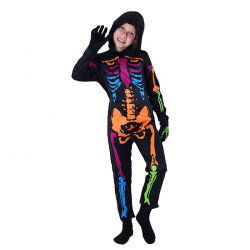 Glow in the Dark Skeleton Costume for Kids