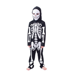Skeleton Costume for Kids with Mask