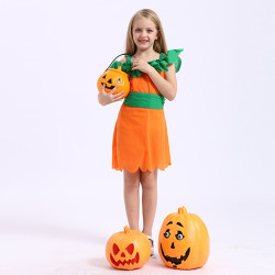 Pumpkin Dress for Girls Halloween Costume