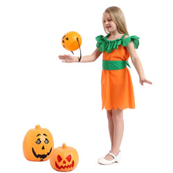Pumpkin Dress for Girls Halloween Costume