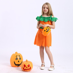 Pumpkin Dress for Girls Halloween Costume