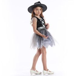 Spider Witch Costume for Girls – Halloween Dress with Hat