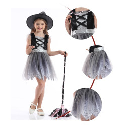 Spider Witch Costume for Girls – Halloween Dress with Hat