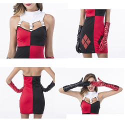 Sieviešu Harley Quinn kostīms