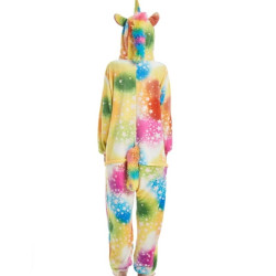 Colorful Unicorn Costume for Kids and Adults – Hooded Jumpsuit