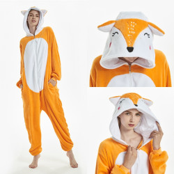 Fox Costume for Kids and Adults – Hooded Animal Jumpsuit