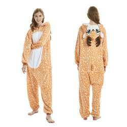 Deer Costume for Kids and Adults – Hooded Animal Jumpsuit
