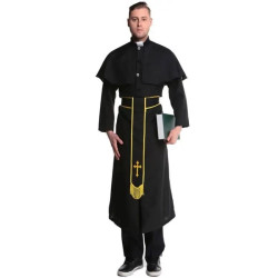 Adult Priest Costume – Classic Priest Cassock
