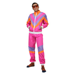 80s Style Pink Tracksuit