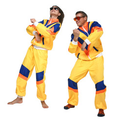 80s Style Yellow Tracksuit