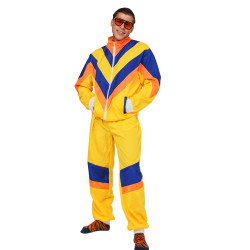 80s Style Yellow Tracksuit