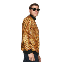 Disco Style Gold "Bomber" Jacket