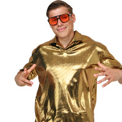Golden Shimmering Polo Shirt