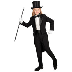 Children's Black Tuxedo with Satin Bowtie
