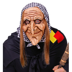 Raganas maska ar matu un šalle