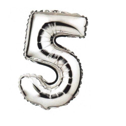 Foil Balloon Number 5