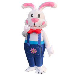 Inflatable rabbit costume for adults