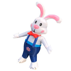 Inflatable rabbit costume for adults