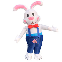Inflatable rabbit costume for adults