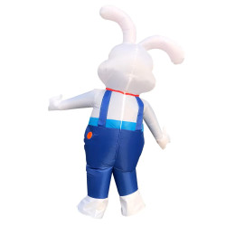 Inflatable rabbit costume for adults