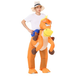 Inflatable horse costume for adults