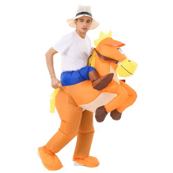 Inflatable horse costume for adults