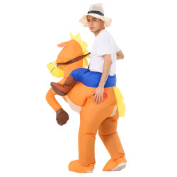 Inflatable horse costume for adults