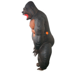Inflatable gorilla costume for adults