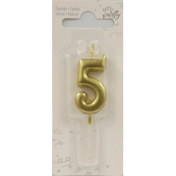 Candle Number 5 for Cake