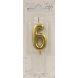 Candle Number 6 for Cake