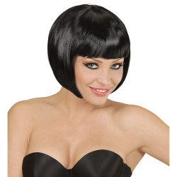 Black Short Wig with Bangs