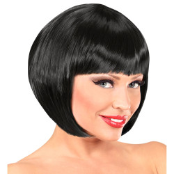 Black Short Wig with Bangs