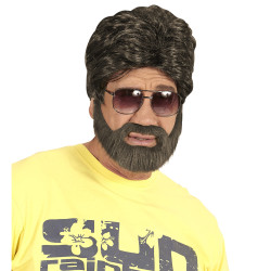 Sarkanā parūka ar bārdu