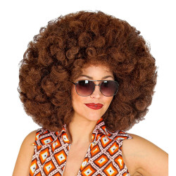 Large Brown Afro Wig