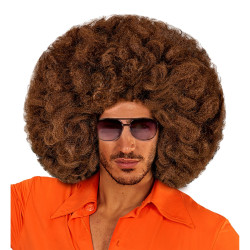 Large Brown Afro Wig