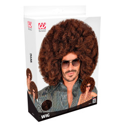 Large Brown Afro Wig