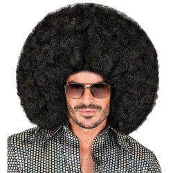 Large Black Afro Wig