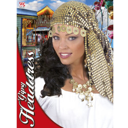 Shiny Gypsy Headpiece with Coins