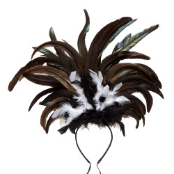 Rio de Janeiro Style Hairband with Feathers