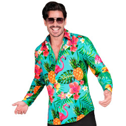 Neon Hawaiian Party Shirts for Men