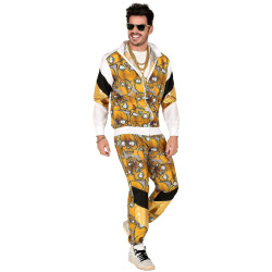 Carnival Sports Costume with Hoodie Pattern for Adults