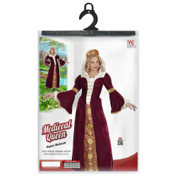 Viduslaiku karalienes kostīms sievietēm