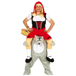 Adult Costume "Little Red Riding Hood on the Wolf's Shoulders"