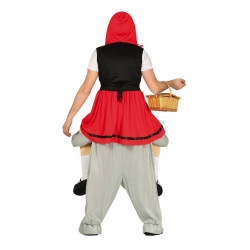 Adult Costume "Little Red Riding Hood on the Wolf's Shoulders"